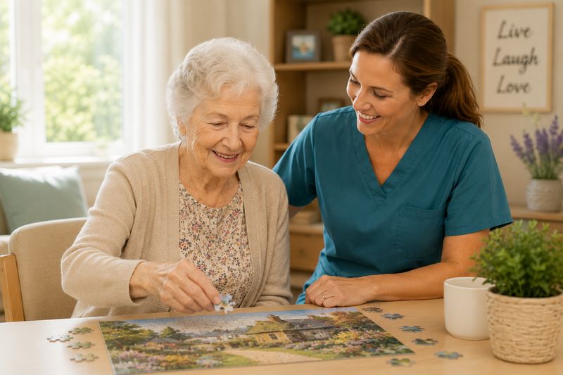 Memory care resident at The Waters of Indianapolis